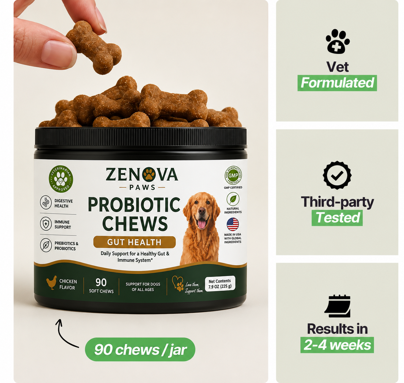 Probiotic Chews for Dogs – Gut & Digestive Health